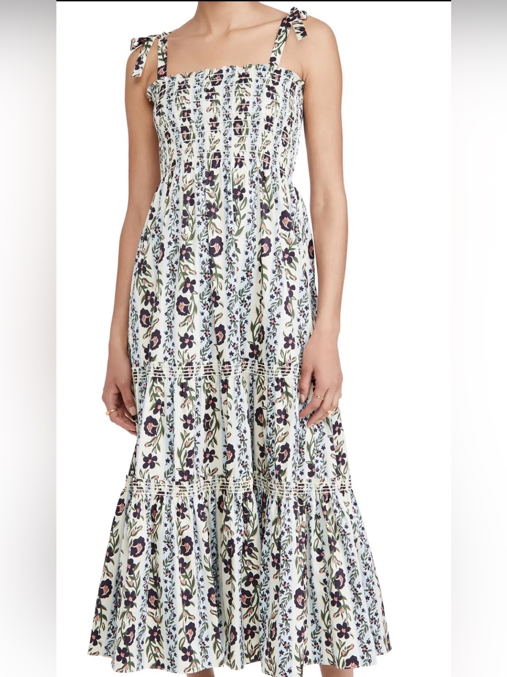 Tory Burch Climbing Vines Maxi Dress Xs